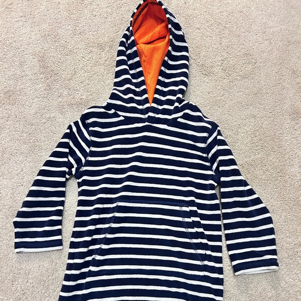 Mini Boden Terri Striped Swim Cover up - Size 5/6